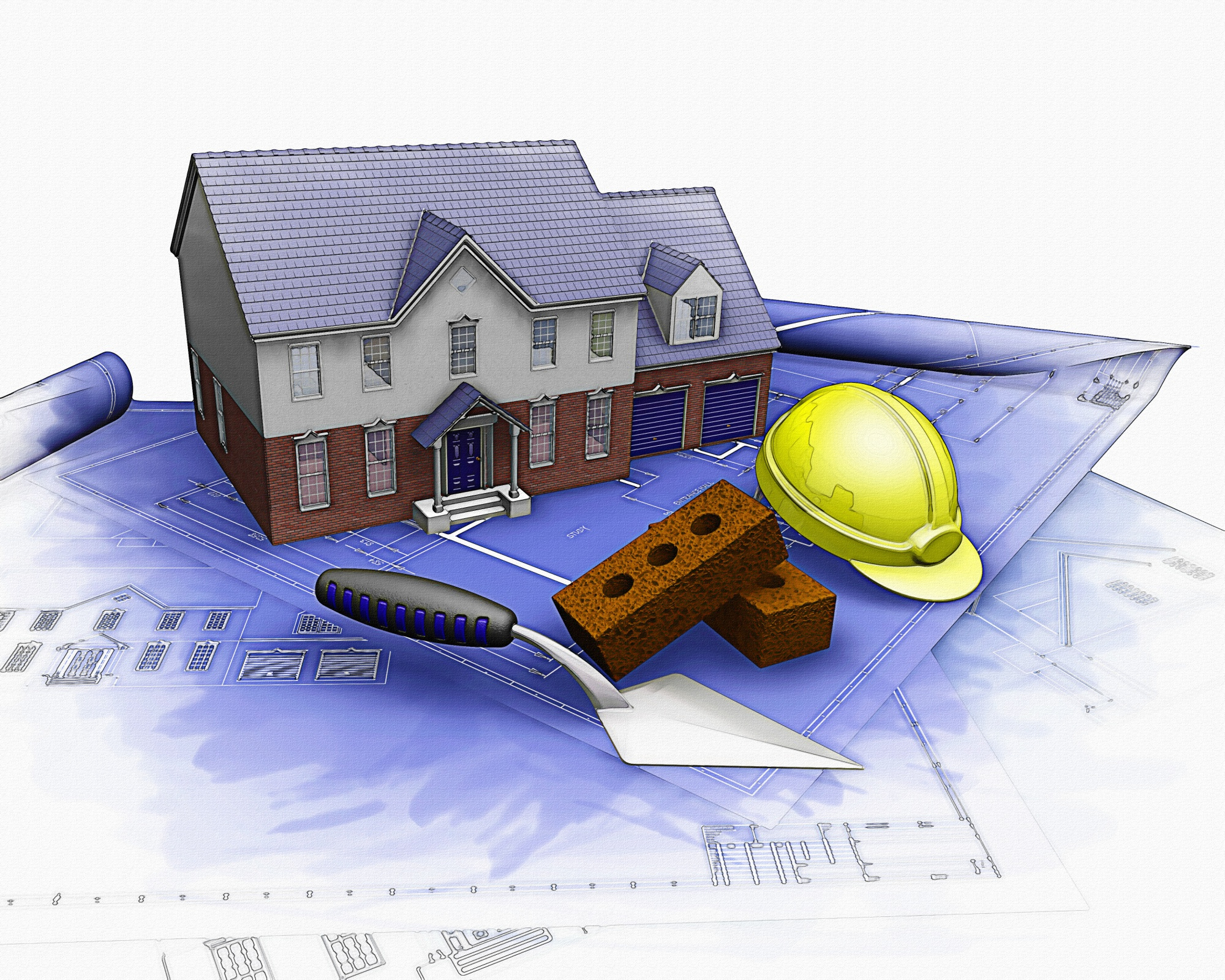 Commercial building ready for safety and HVAC installation